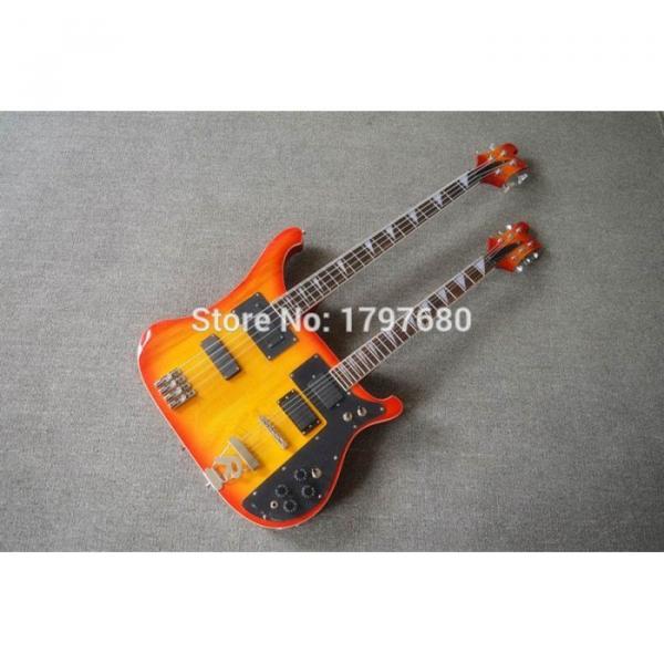 Custom Shop 4003 Double Neck Fireglo 4 String Bass 6 String Guitar
