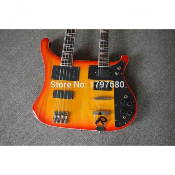 Custom Shop 4003 Double Neck Fireglo 4 String Bass 6 String Guitar