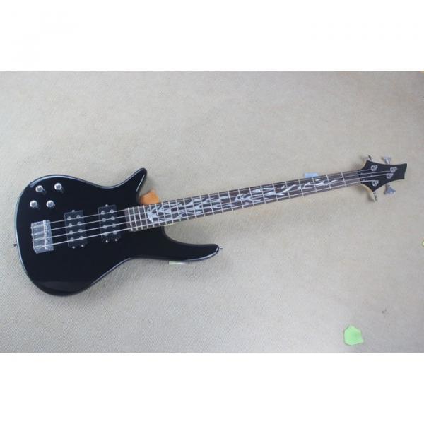 Custom Modulus Black 5 String Bass Left Handed