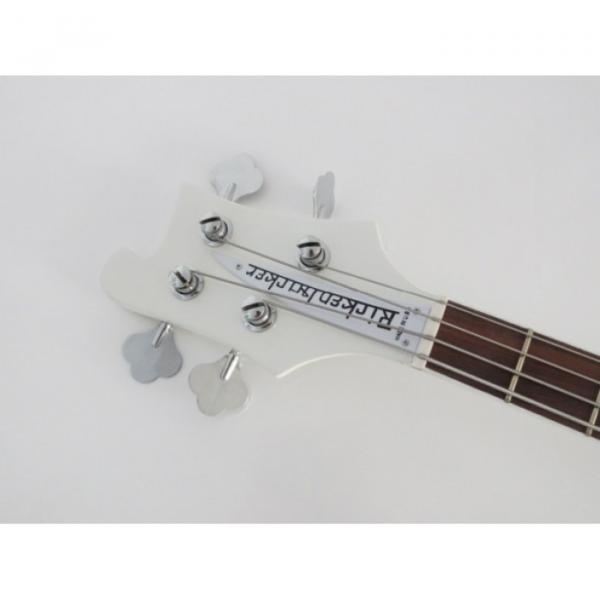 Custom Built 4003 Whiteglo Rickenbacker 4 String Electric Bass