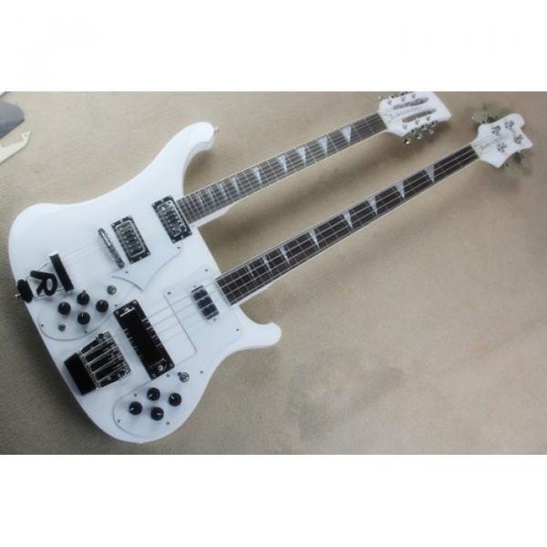 Custom 4003 Double Neck Rickenbacker White Bass