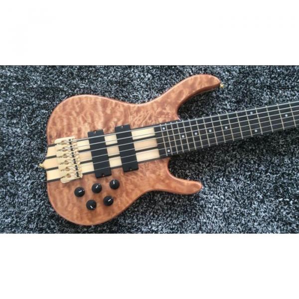 Custom Shop 6 String Natural Maple Top Ken Smith Bass Ebony Fretboard