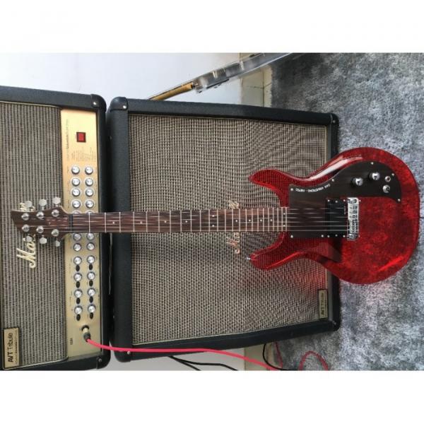 Custom Shop 4 String Ampeg Acrylic Dan Armstrong Red Bass