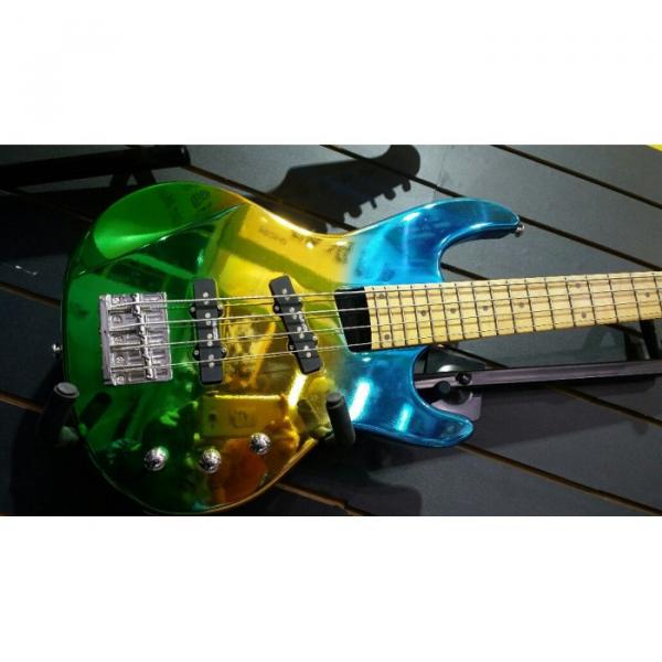 Custom Shop 4 String Bass Chrome Electroplating Painting Multi Colored