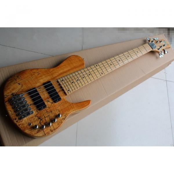 Custom Butterfly Fodera 6 Strings Bass With 9V Active Pickups