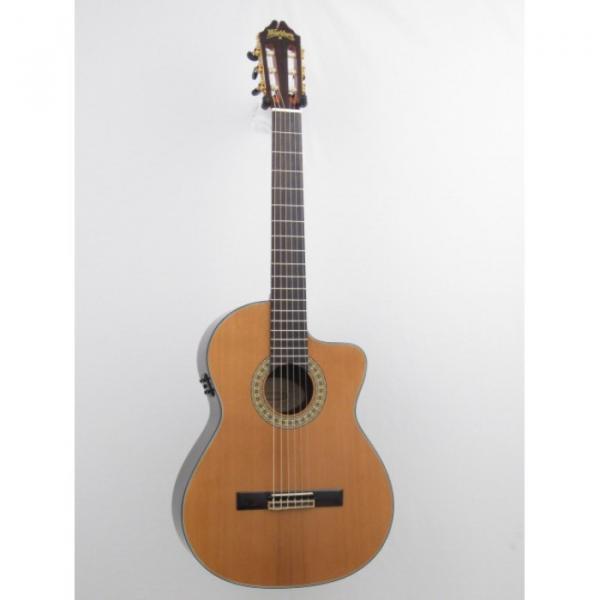 Washburn C104SCE Solid Top Classical Acoustic Electric Guitar