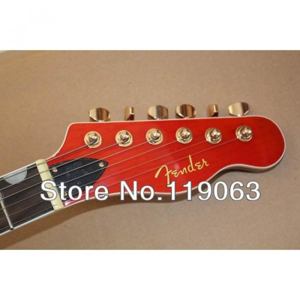 Orange Fender Precision Electric Guitar