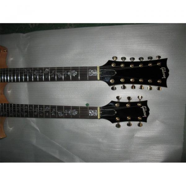 LP Natural Custom EDS 1275 Double Neck Electric Guitar