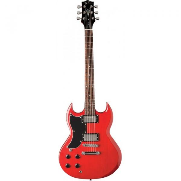 Jay Turser 50 Standard Series Electric Guitar - Left Handed Trans Red