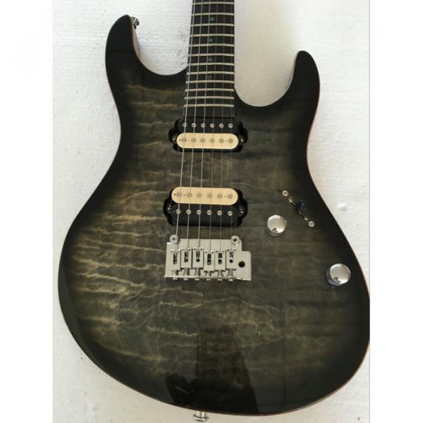 Custom Shop Suhr Black Gray Maple Top Electric Guitar