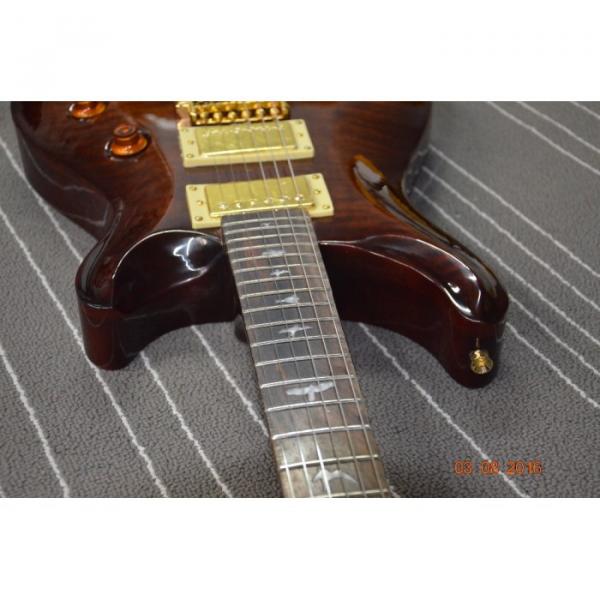 Custom Shop PRS Brown Flame Maple Top 24 Frets Electric Guitar