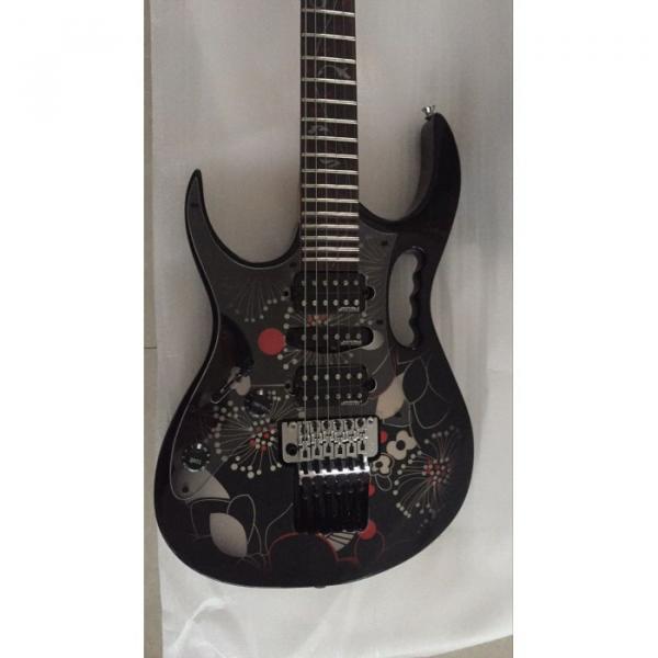 Custom Shop Left Handed Ibanez Jem7v Flower Electric Guitar