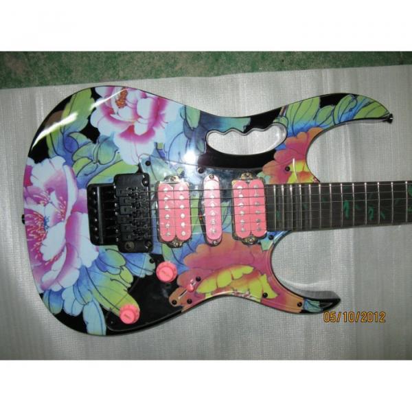 Custom Shop Ibanez Jem 7 Vai Flower Electric Guitar