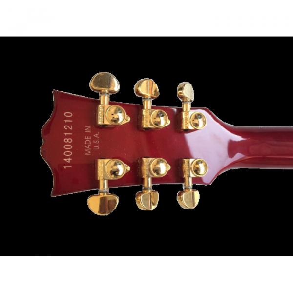 Custom Shop Fulcher ES335 Spalted Maple Veneer Red Electric Guitar