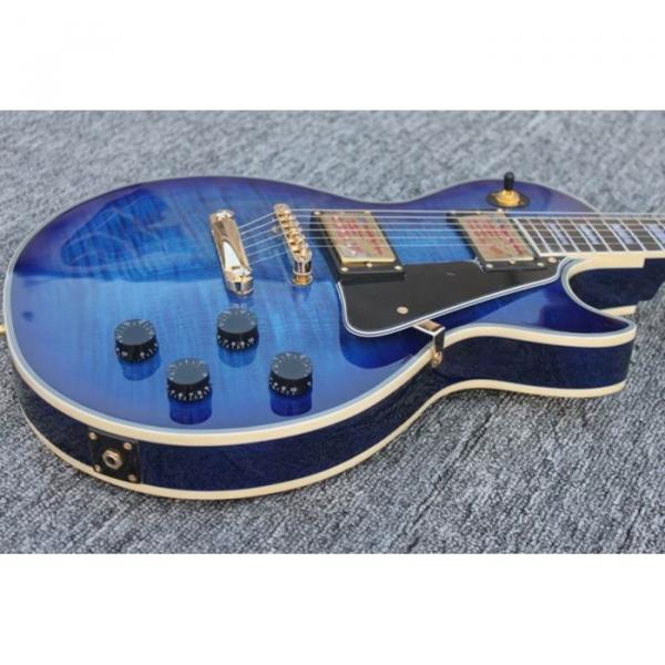 Custom Shop Flame Maple Top Standard Blue Electric Guitar