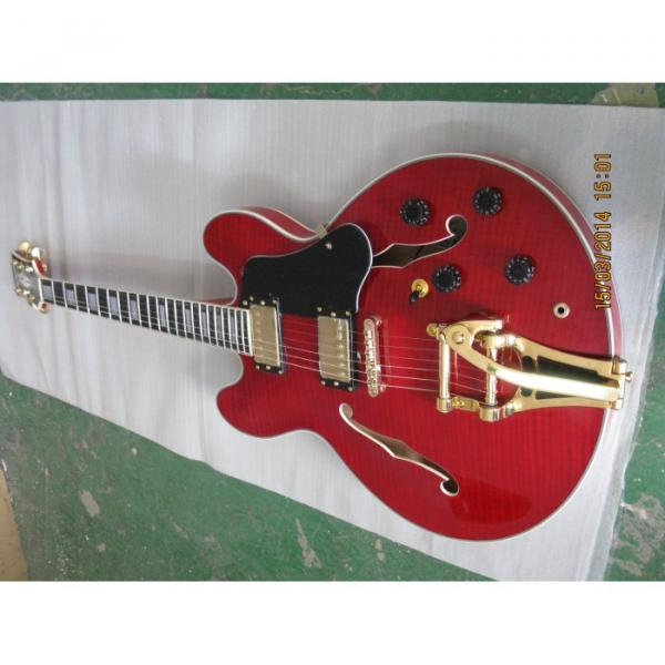 Custom Shop ES355 Curly Red LP Trini Lopez Electric Guitar