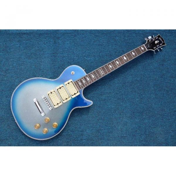 Custom Shop Ace Frehley Maple Blue LP 6 String Electric Guitar