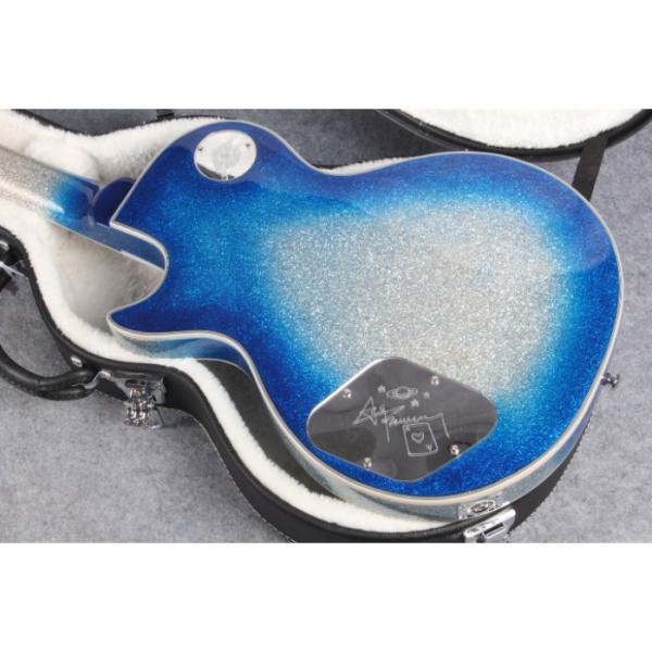 Custom Shop Ace Frehley Robot Silver Dust Blue LP Electric Guitar