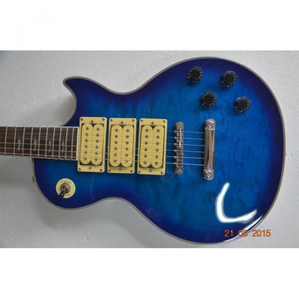 Custom Shop Ace Frehley Blue LP Quilted Maple Top Electric Guitar