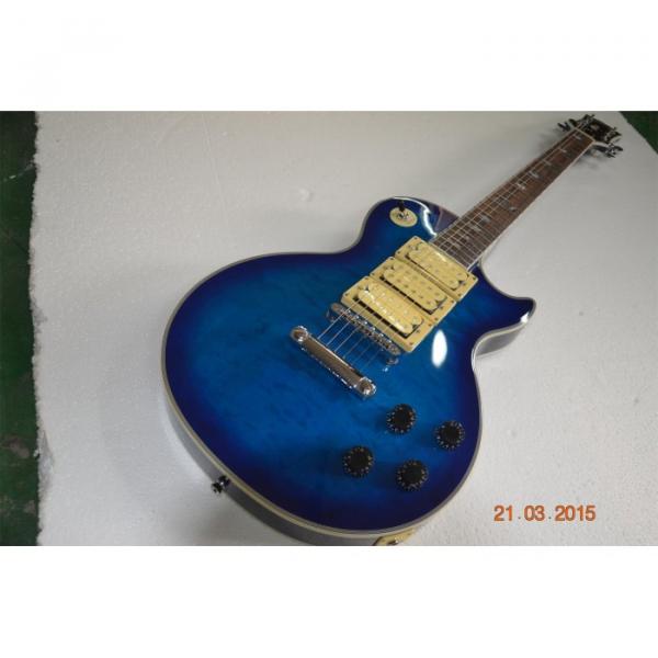 Custom Shop Ace Frehley Blue LP Quilted Maple Top Electric Guitar