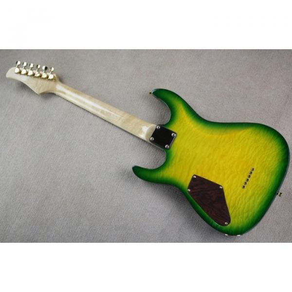 Custom Shop 3 Pickups Yellow Green Burst Pensa Electric Guitar