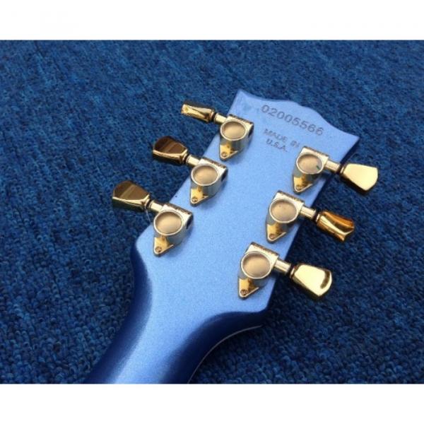 Custom SG Angus Young Tremolo Metallic Blue Electric Guitar