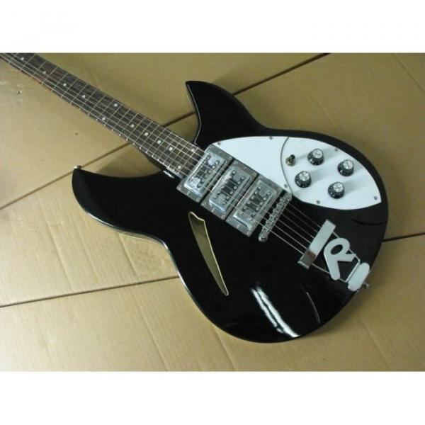 Custom Rickenbacker 330 Black Electric Guitar
