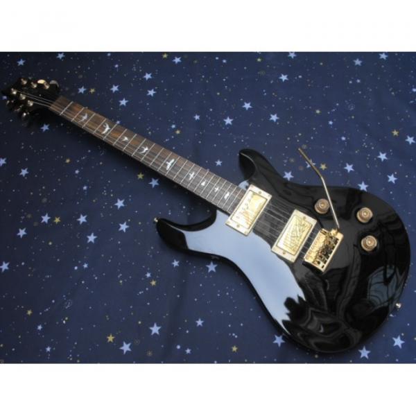 Custom PRS Santana Black Electric Guitar