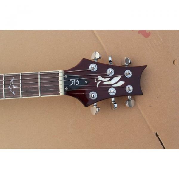 Custom PRS Santana Artic Blue Flame Maple Top Electric Guitar