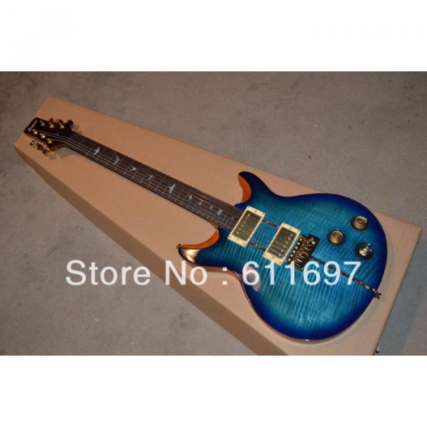 Custom PRS 24 Frets Blue Flame Maple Electric Guitar