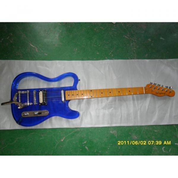 Custom Made Logical Acrylic Blue Telecaster Style Electric Guitar
