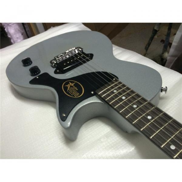 Custom LP  Billie Joe Armstrong Signature Metallic Silver Gray Junior Electric Guitar