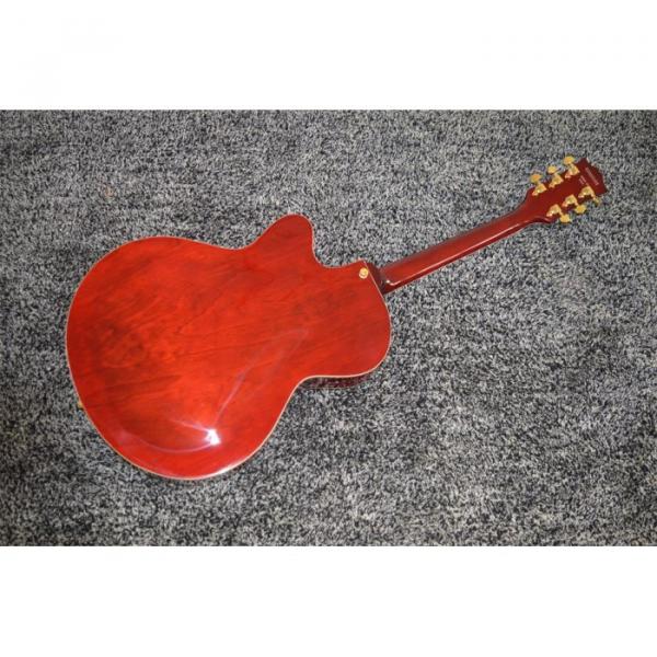 Custom L5 Jazz CES Archtop Semi Hollow Electric Guitar Wine Red