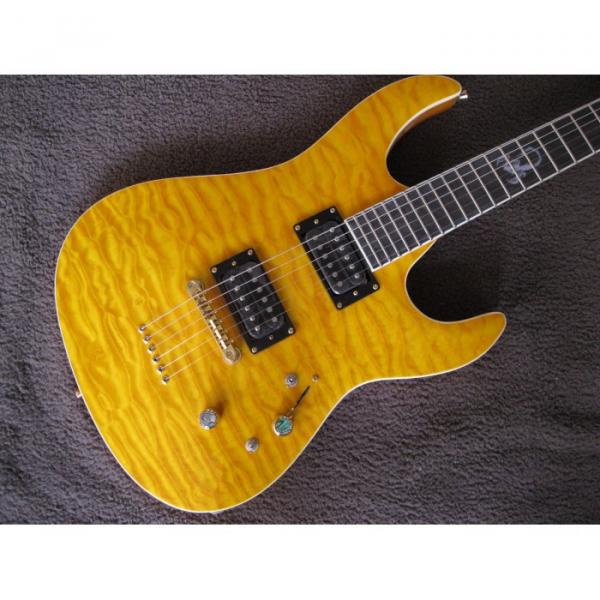 Custom Kepoon Yellow Patent B Electric Guitar