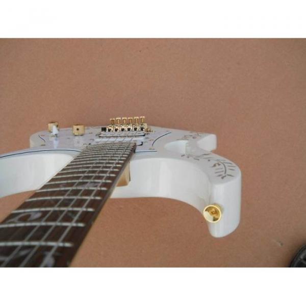 Custom Jem 7v Steve Vai White Floyd Rose Electric Guitar