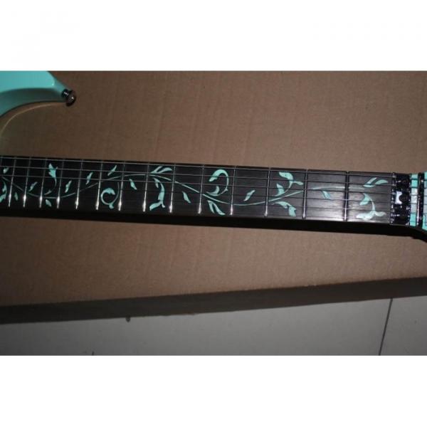 Custom JEM 7V Electric Guitar Sea Foam Green Vine Inlay