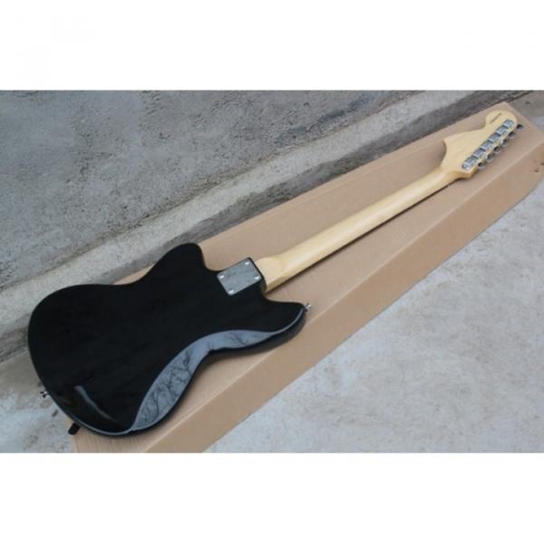 Custom Jaguar Black 6 String Tremolo Electric Guitar