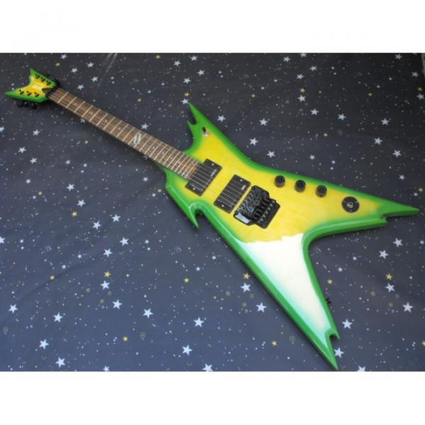 Custom Green Dime Razorback Dean Electric Guitar