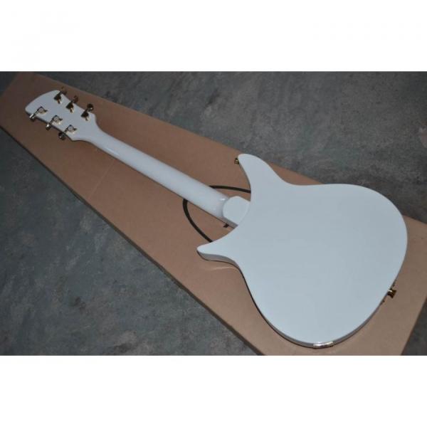 Custom Built Hollow Body Rick 330 White Electric Guitar