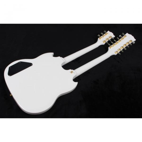 Custom Build Don Felder EDS 1275 SG Double Neck Arctic White Electric Guitar