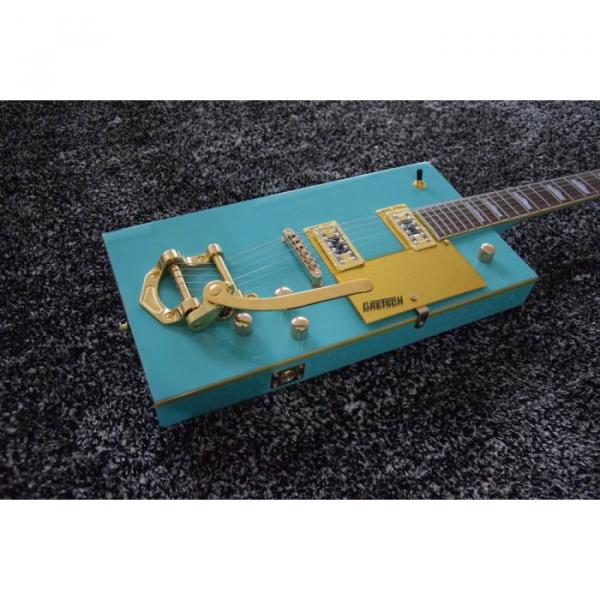 Custom Built Blue Gretsch G5810 Bo Diddley Electric Guitar Cigarette Box