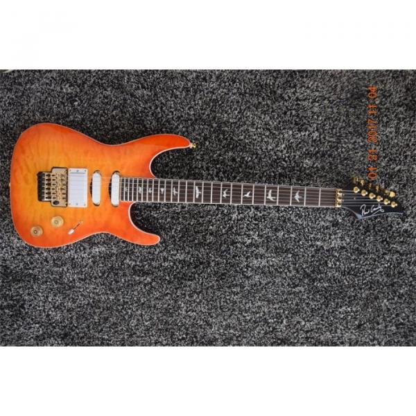 Custom Build 3 Pickups Orange Pensa Floyd Rose Electric Guitar