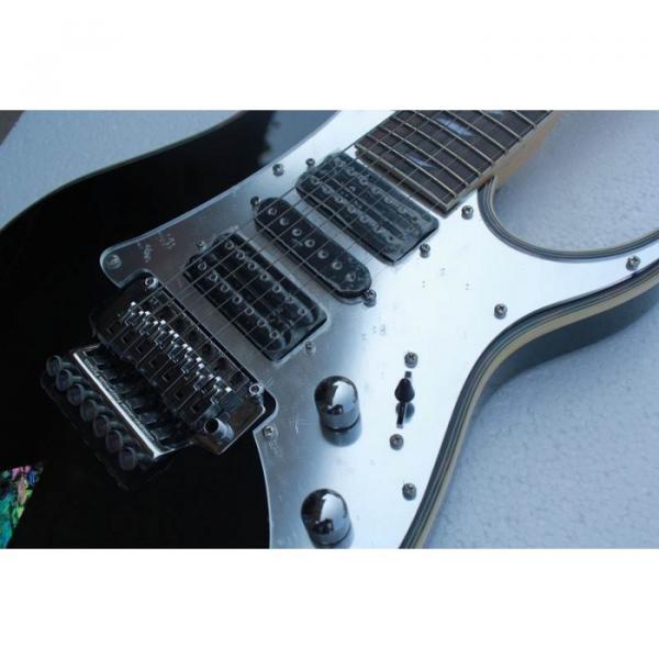 Custom 7 Strings Ibanez Jet Black Jem Electric Guitar