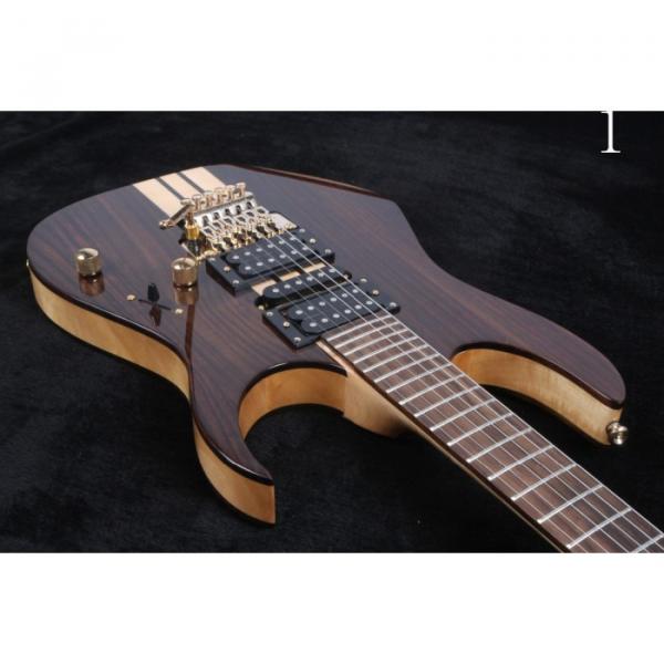 Custom 6 Strings Blazer Cream Stripe Brown Finish Electric Guitar