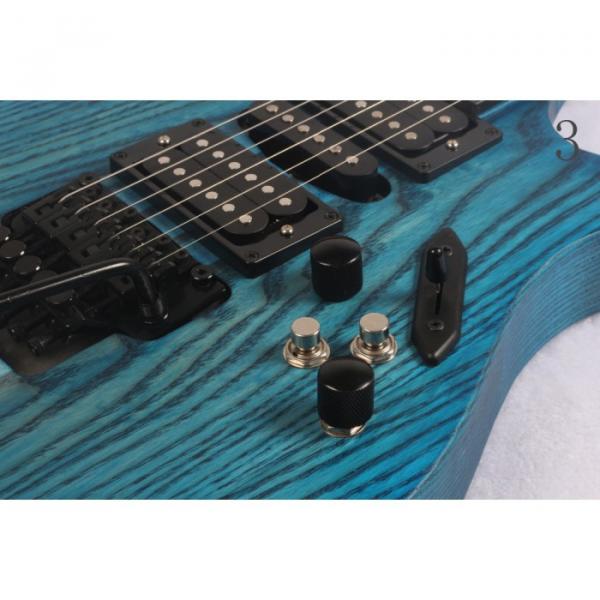 Custom 6 Strings Blazer Trans Blue Grain Finish Electric Guitar