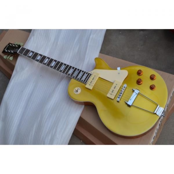 Custom 1952 LP Gold Top Electric Guitar Trapeze Tailpiece
