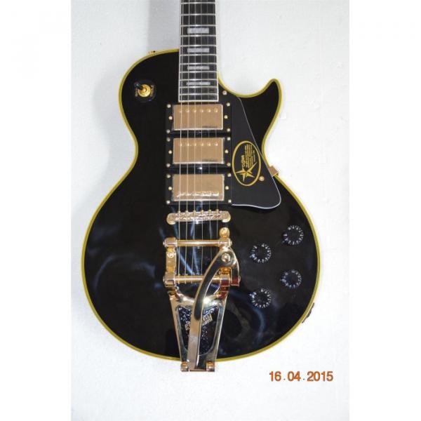 Custom 1957 3 Pickup Bigsby VOS Black Beauty Electric Guitar