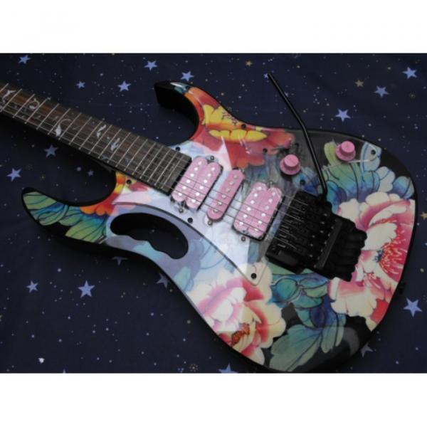 Custom 2013 Ibanez Flower Electric Guitar
