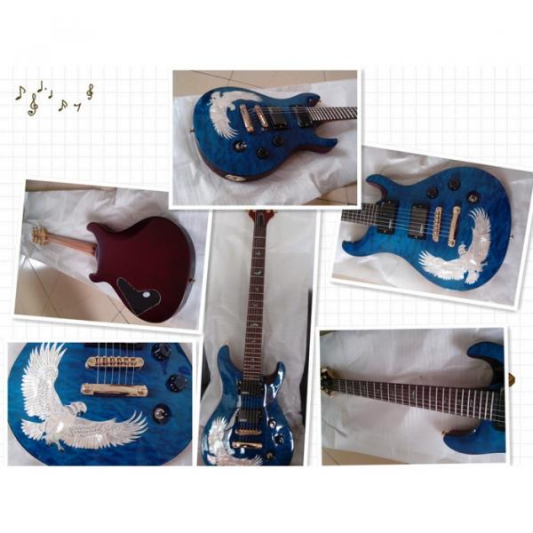 The Top Guitars Korean Whale Blue Bird Inlay Electric Guitar