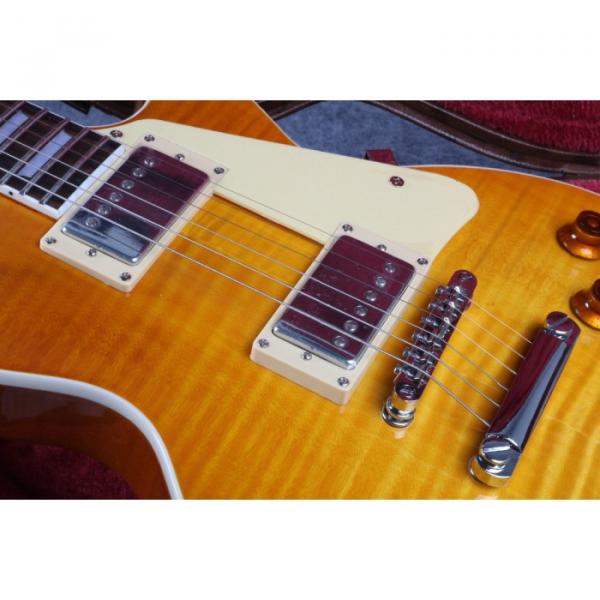 Custom Yellow Burst Maple Top Electric Guitar